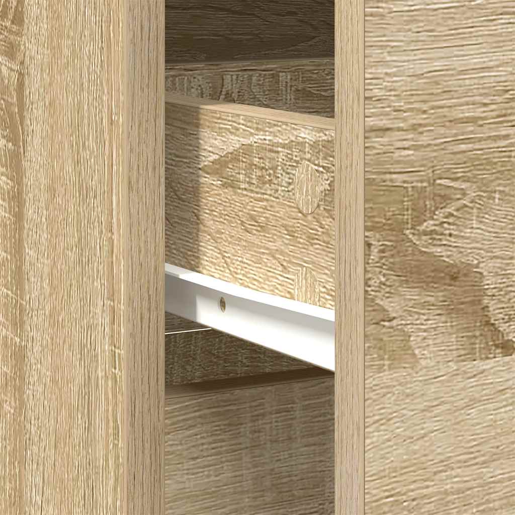 Bufetă cu sertar Stejar Sonoma 80x34x76 cm Lemn prelucrat GartenMobel Dekor