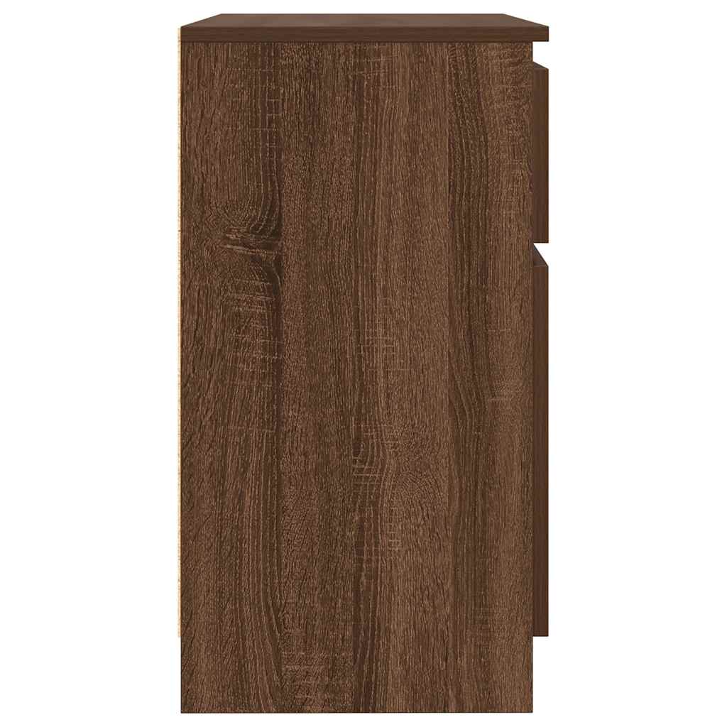 Bufetă cu sertar Stejar maro 71x35x65 cm Lemn prelucrat GartenMobel Dekor