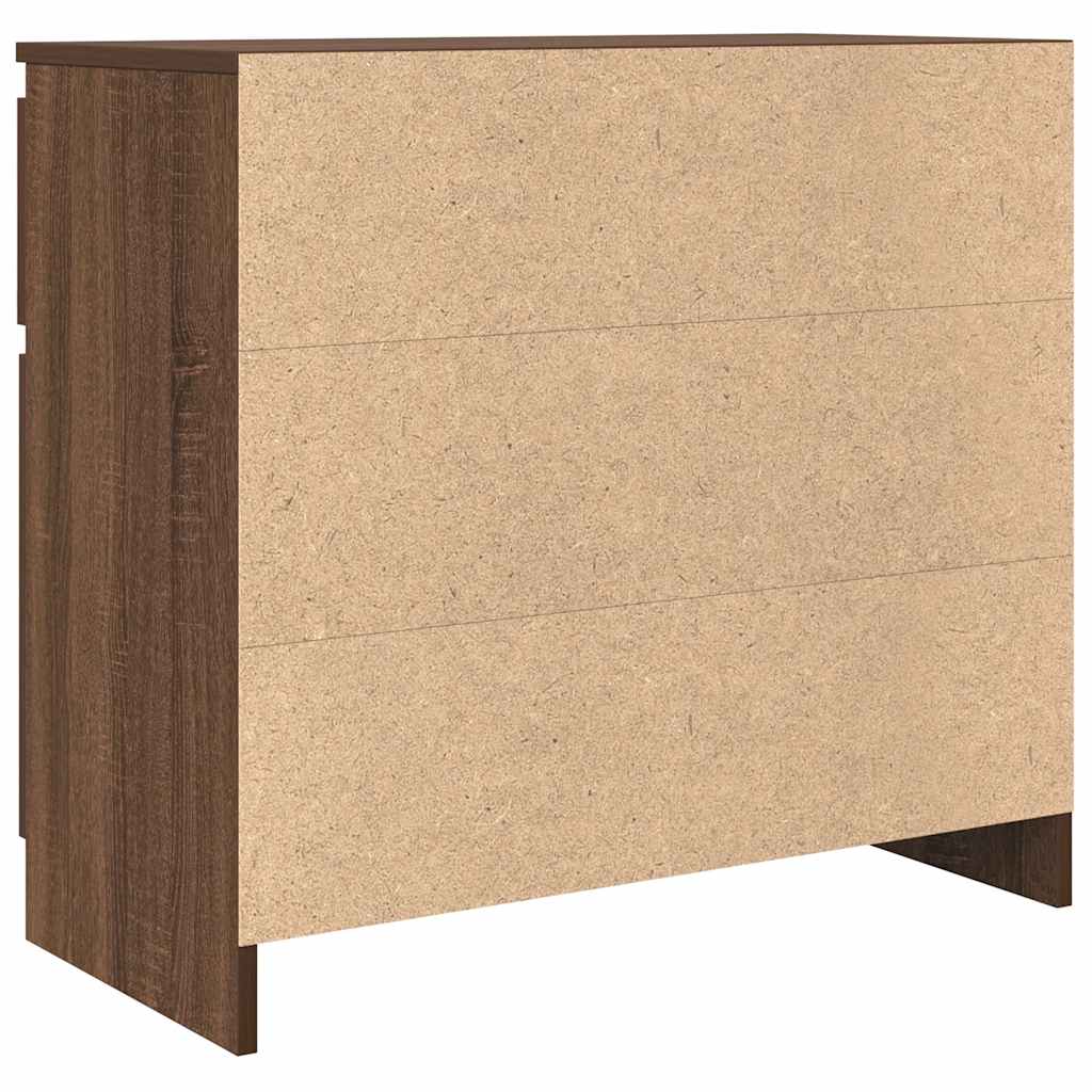 Bufetă cu sertar Stejar maro 71x35x65 cm Lemn prelucrat GartenMobel Dekor