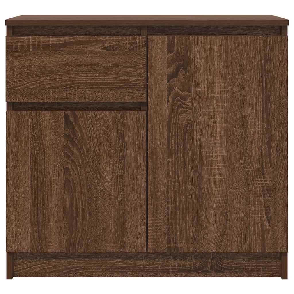 Bufetă cu sertar Stejar maro 71x35x65 cm Lemn prelucrat GartenMobel Dekor