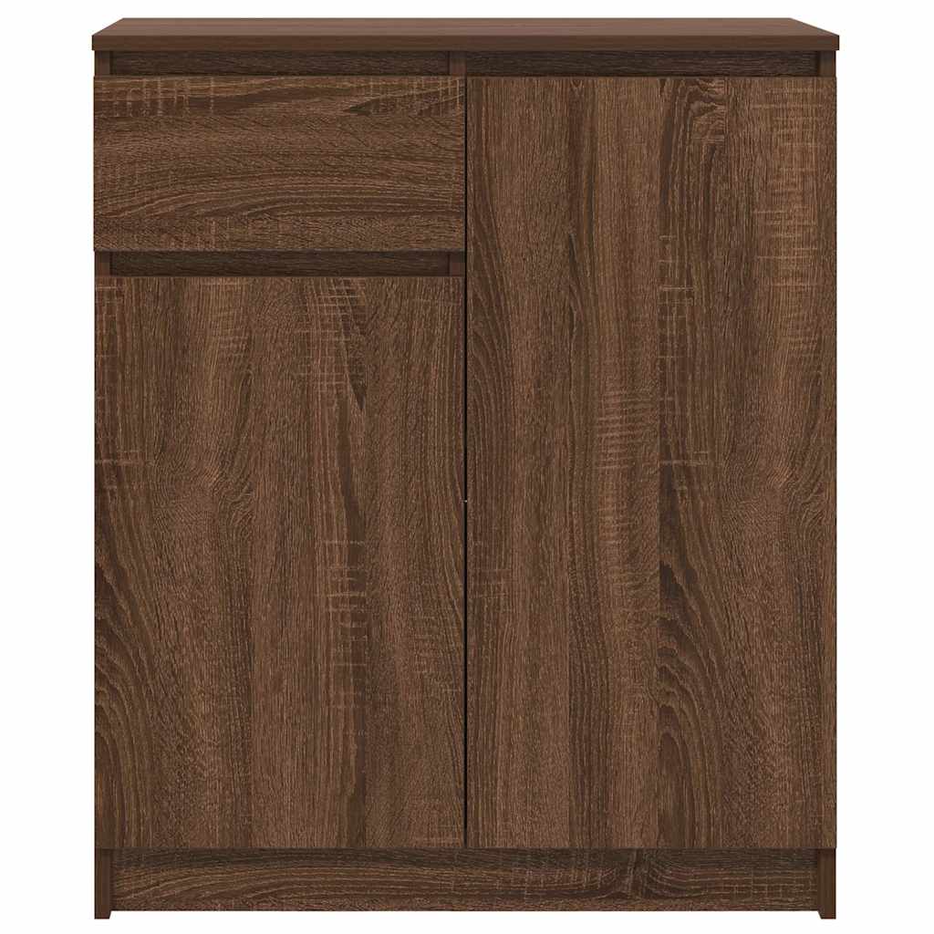 Bufetă cu sertar Stejar maro 71x35x84 cm Lemn prelucrat GartenMobel Dekor
