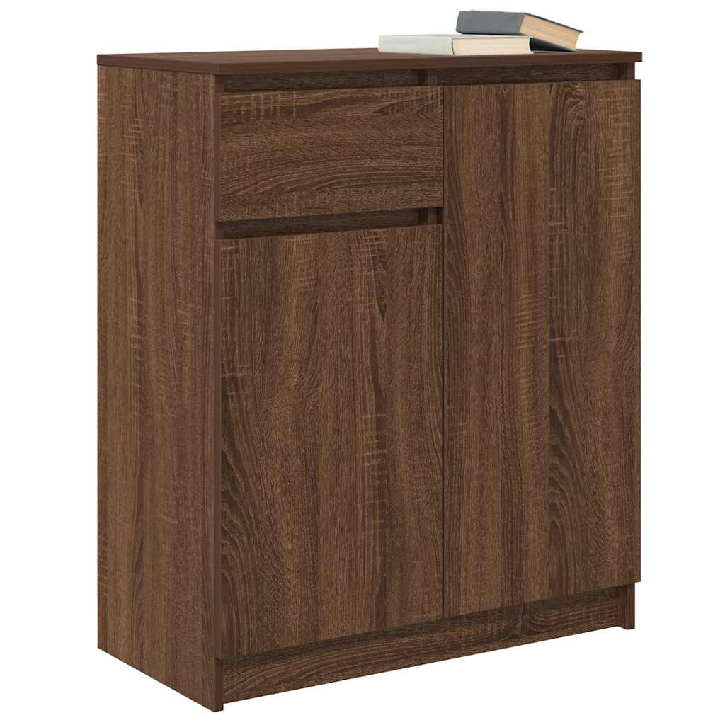 Bufetă cu sertar Stejar maro 71x35x84 cm Lemn prelucrat GartenMobel Dekor