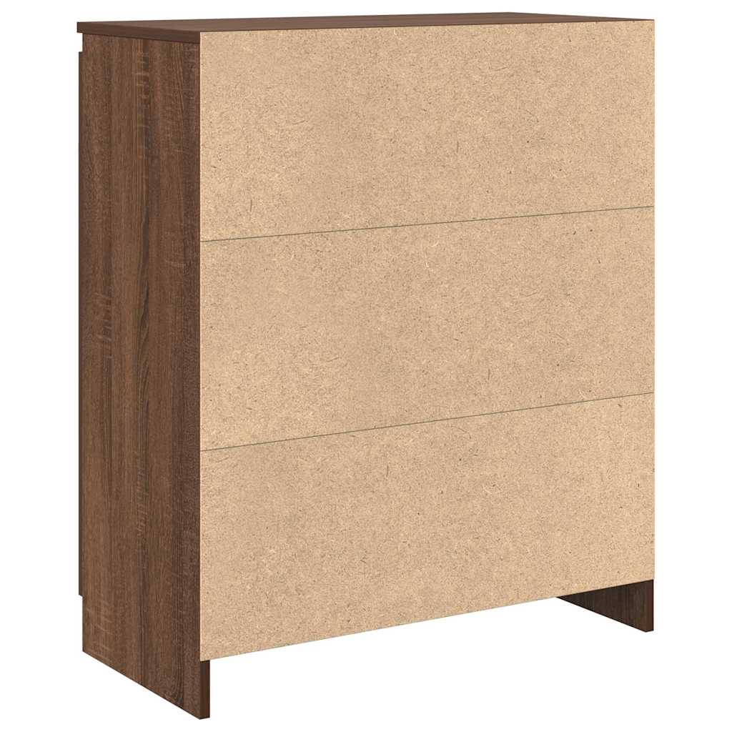 Bufetă cu sertar Stejar maro 71x35x84 cm Lemn prelucrat GartenMobel Dekor