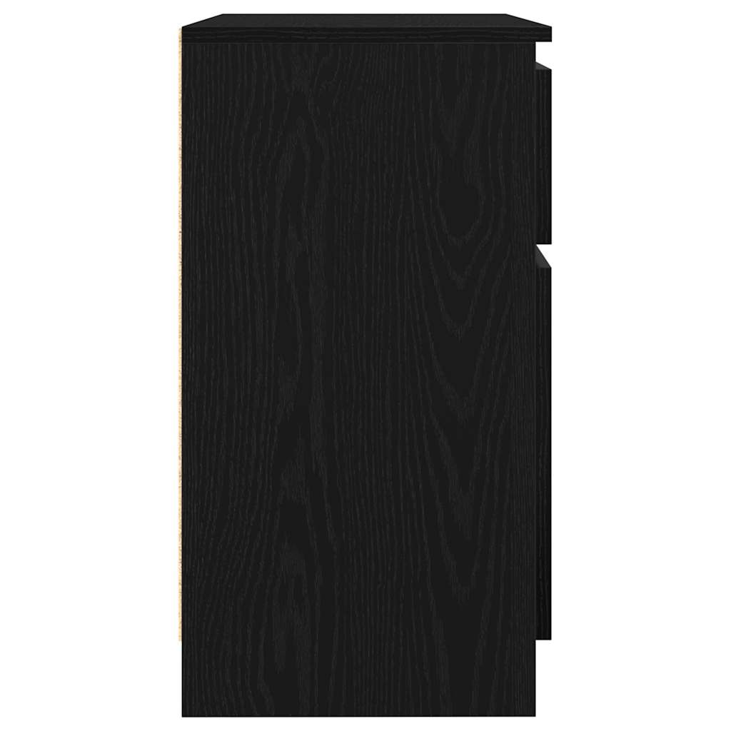 Bufetă cu sertar Stejar negru 71x35x65 cm Lemn prelucrat GartenMobel Dekor