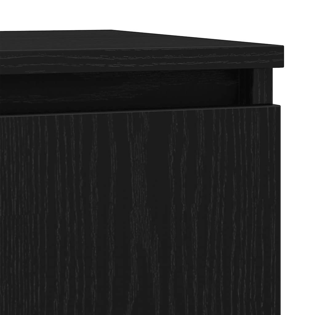 Bufetă cu sertar Stejar negru 71x35x84 cm Lemn prelucrat GartenMobel Dekor