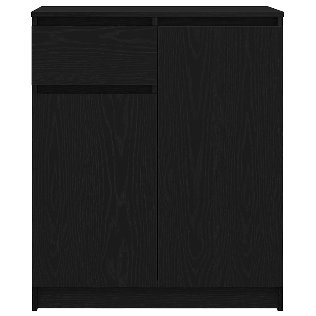 Bufetă cu sertar Stejar negru 71x35x84 cm Lemn prelucrat GartenMobel Dekor