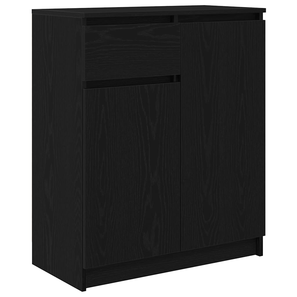 Bufetă cu sertar Stejar negru 71x35x84 cm Lemn prelucrat GartenMobel Dekor