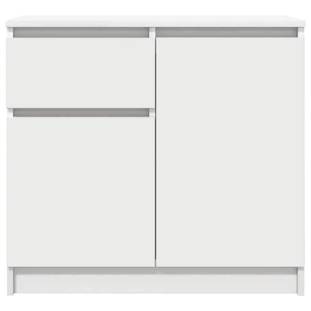 Bufetă cu sertar alb 71x35x65 cm din lemn prelucrat GartenMobel Dekor