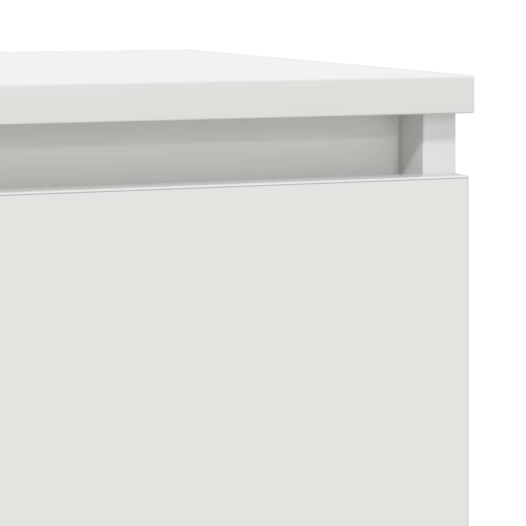 Bufetă cu sertar alb 71x35x65 cm din lemn prelucrat GartenMobel Dekor