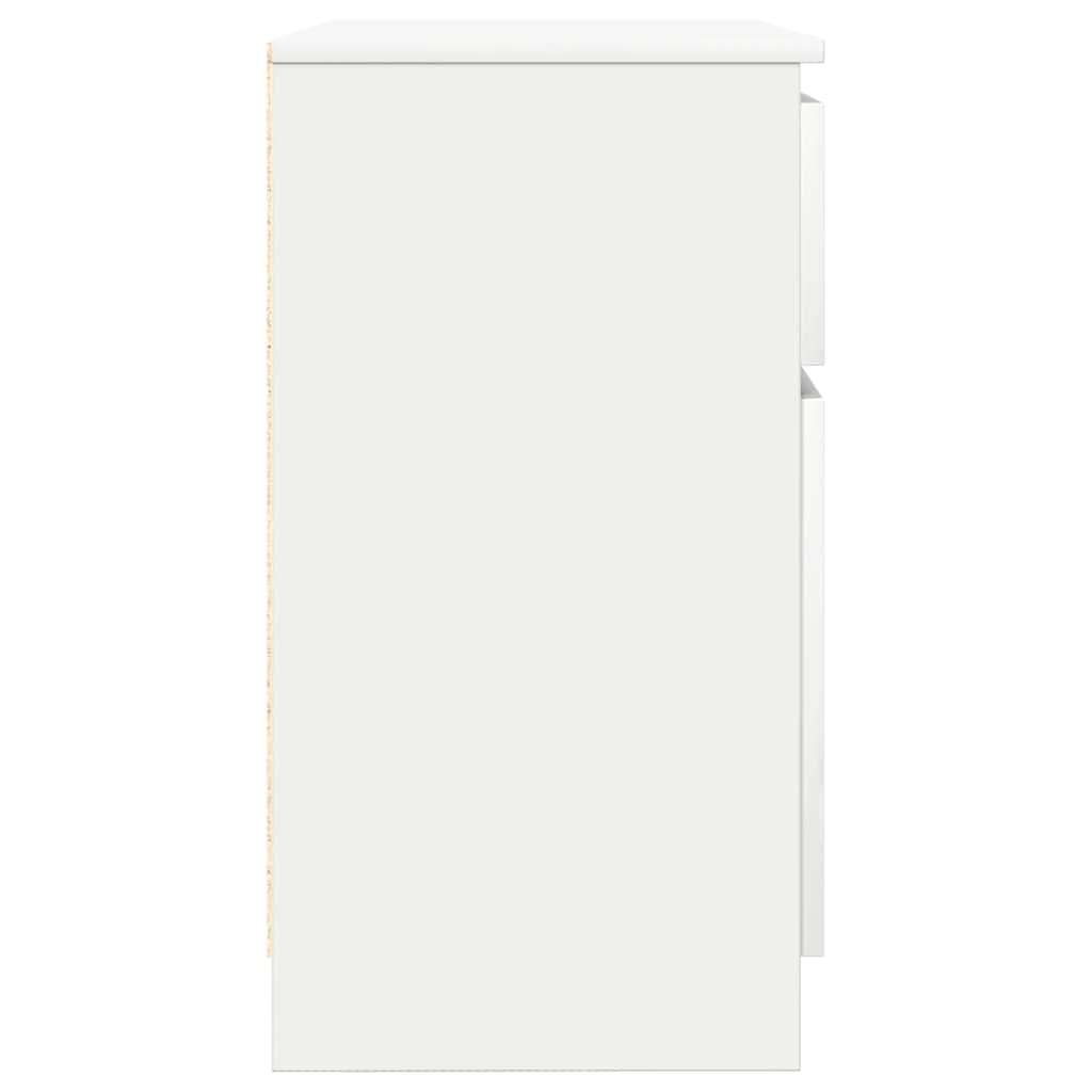 Bufetă cu sertar alb 71x35x65 cm din lemn prelucrat GartenMobel Dekor