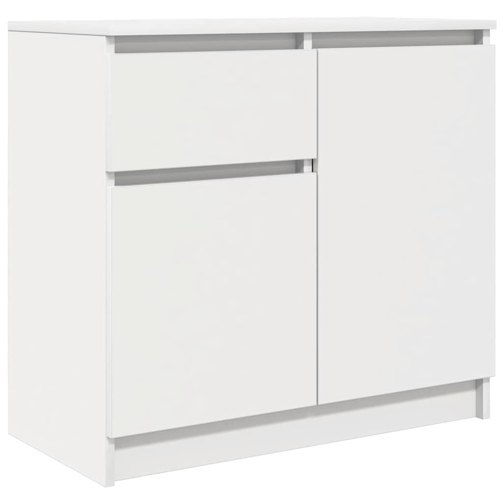 Bufetă cu sertar alb 71x35x65 cm din lemn prelucrat GartenMobel Dekor