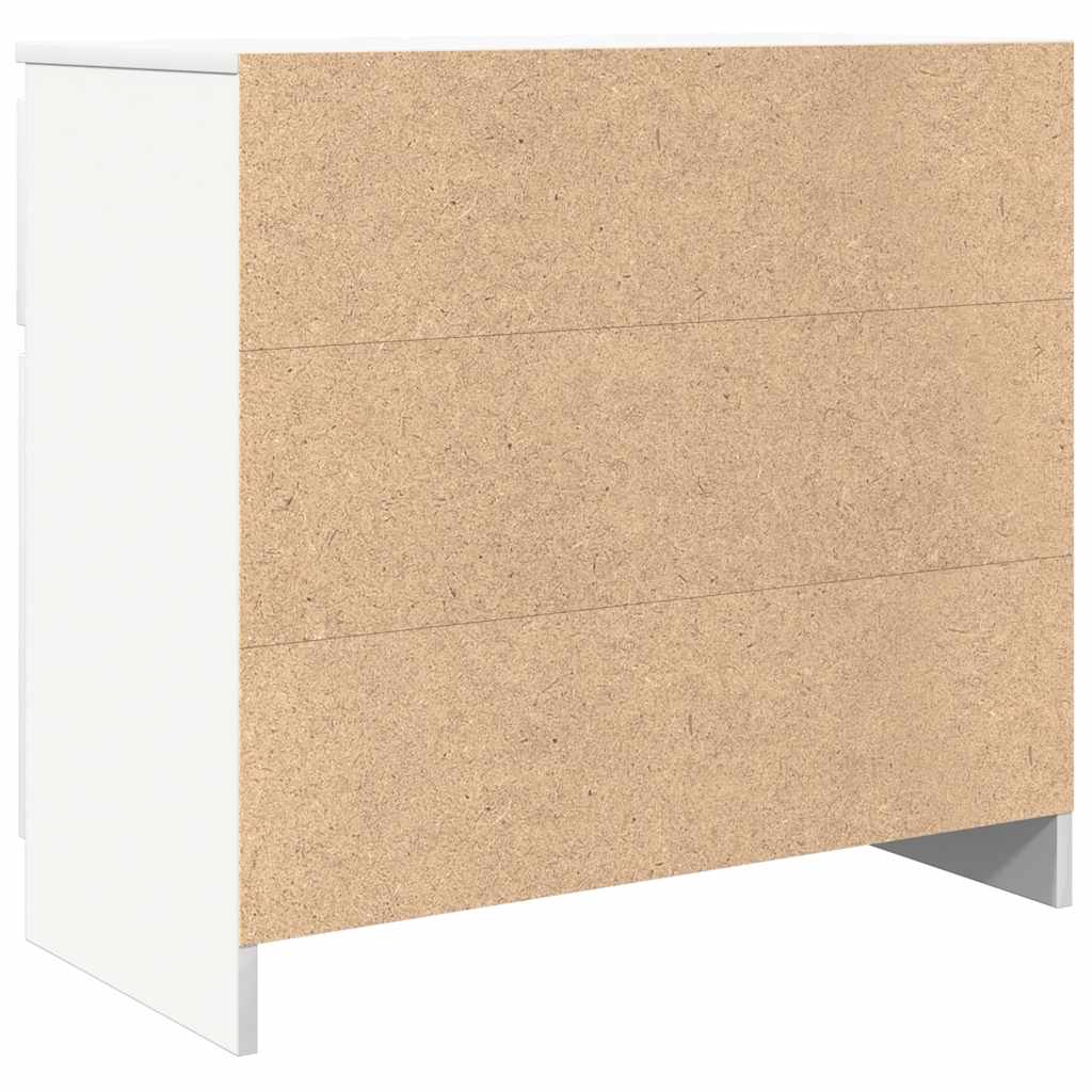 Bufetă cu sertar alb 71x35x65 cm din lemn prelucrat GartenMobel Dekor