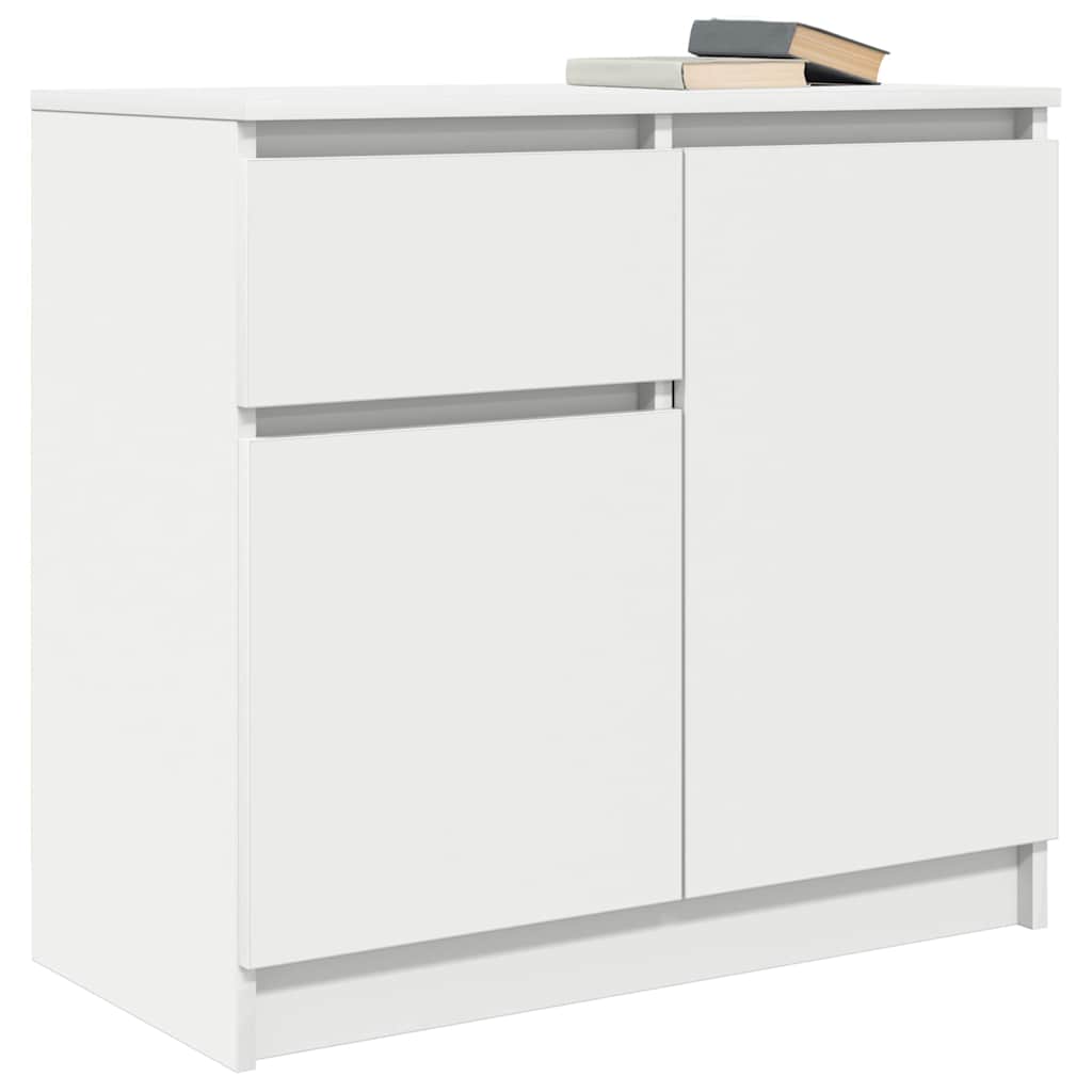 Bufetă cu sertar alb 71x35x65 cm din lemn prelucrat GartenMobel Dekor