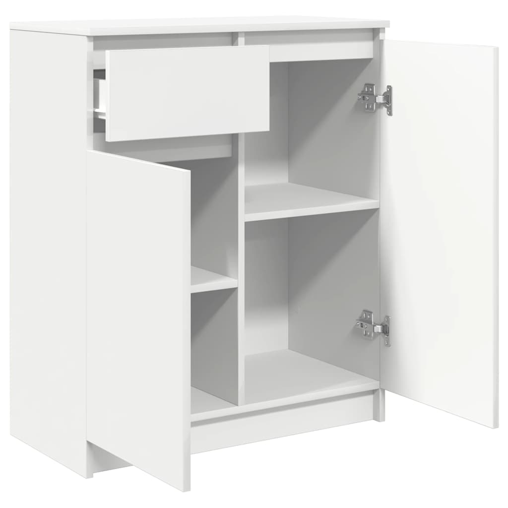 Bufetă cu sertar alb 71x35x84 cm din lemn prelucrat GartenMobel Dekor