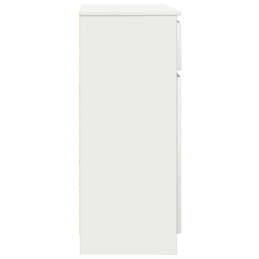 Bufetă cu sertar alb 71x35x84 cm din lemn prelucrat GartenMobel Dekor