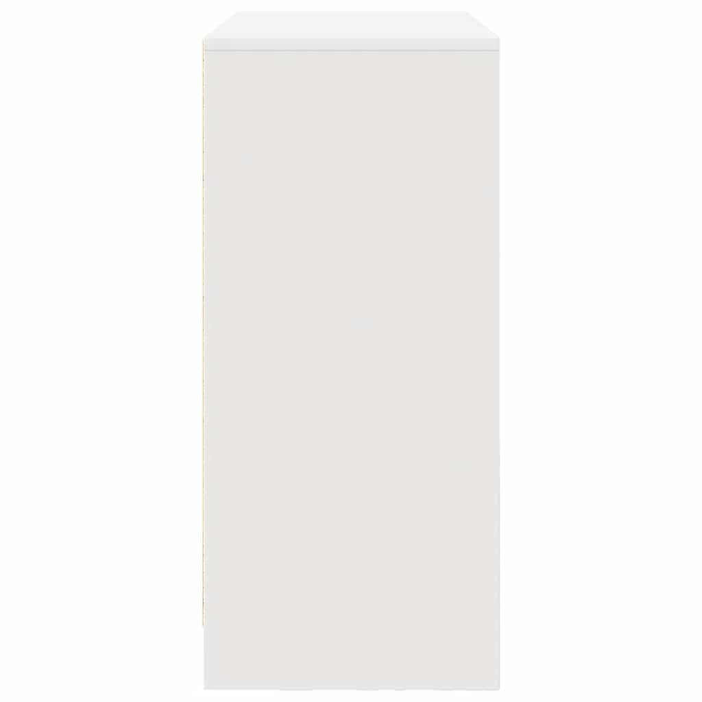 Bufetă cu sertar alb 80x34x76 cm lemn prelucrat GartenMobel Dekor