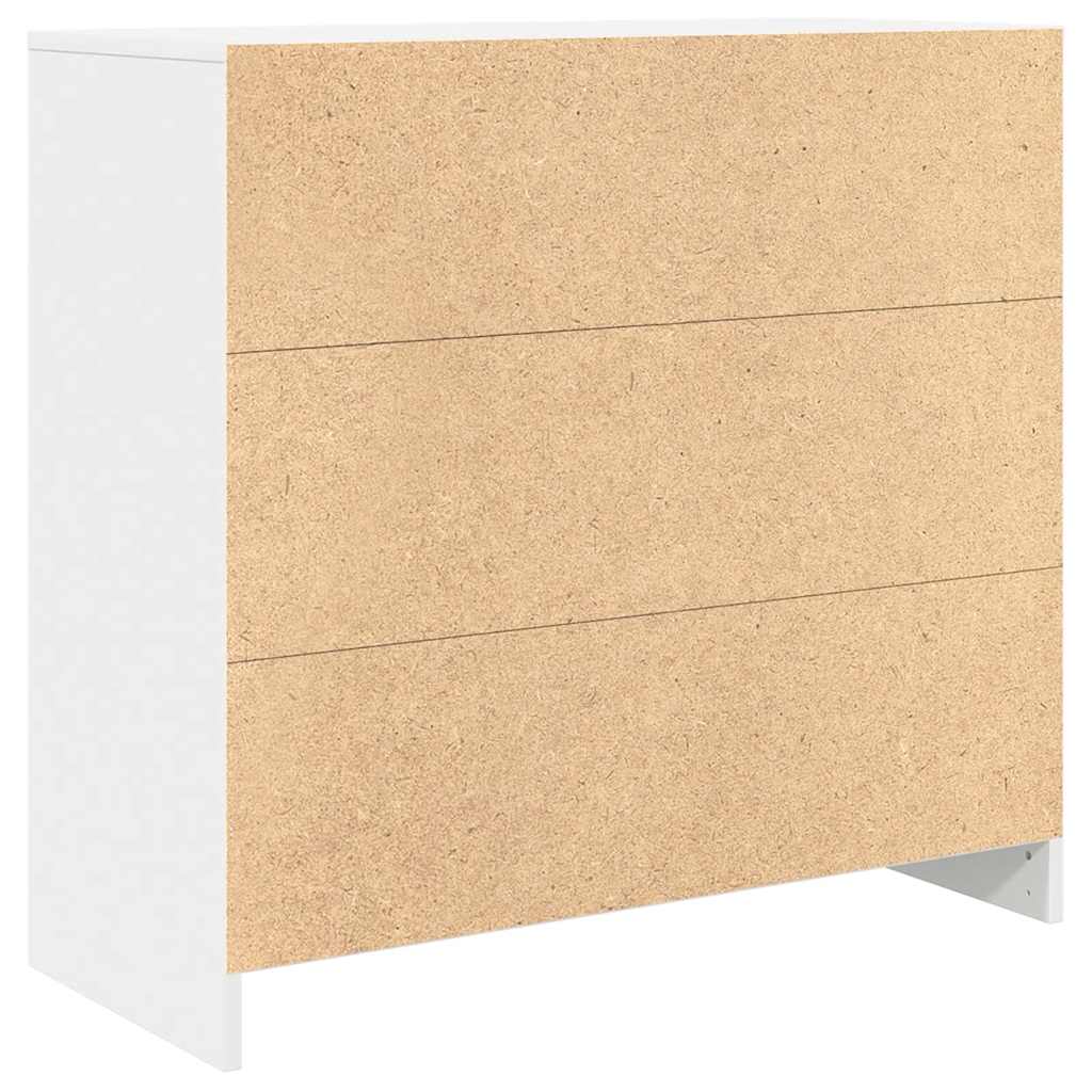 Bufetă cu sertar alb 80x34x76 cm lemn prelucrat GartenMobel Dekor