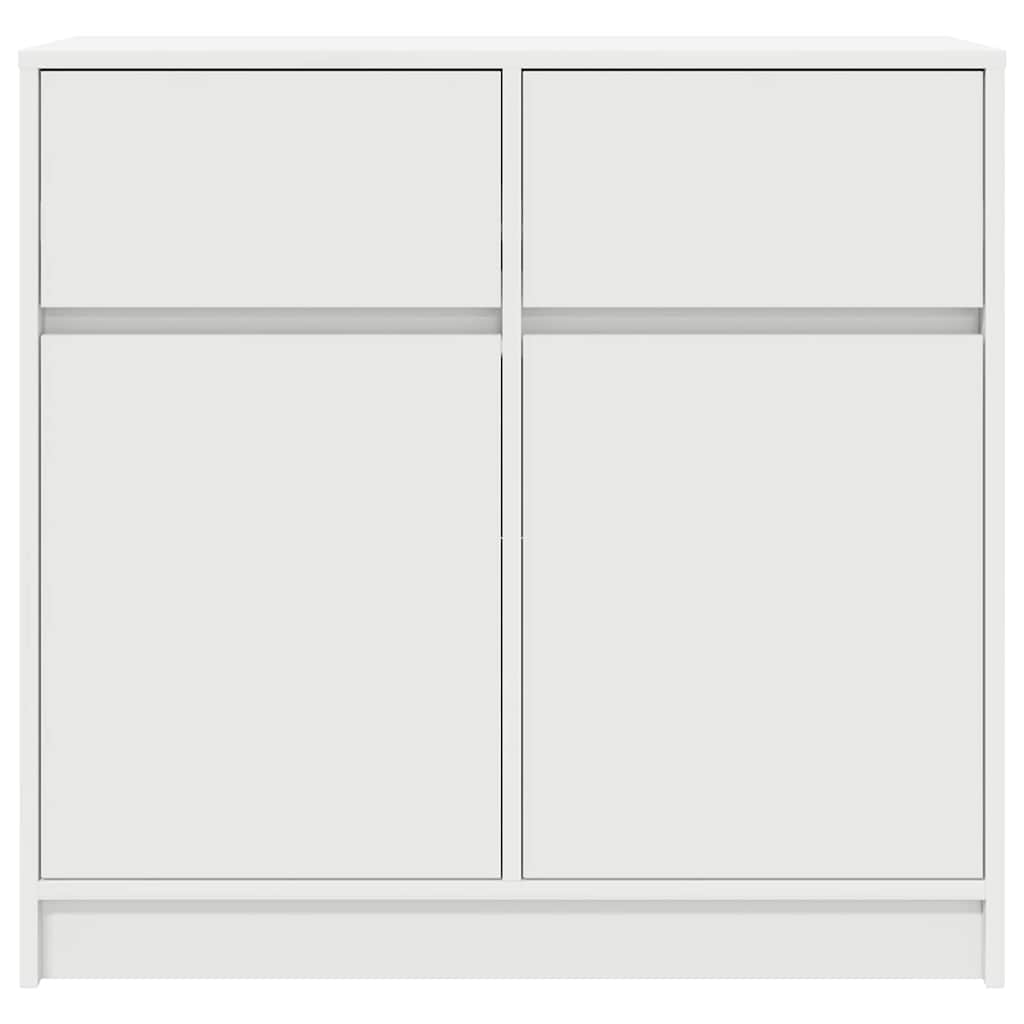 Bufetă cu sertar alb 80x34x76 cm lemn prelucrat GartenMobel Dekor