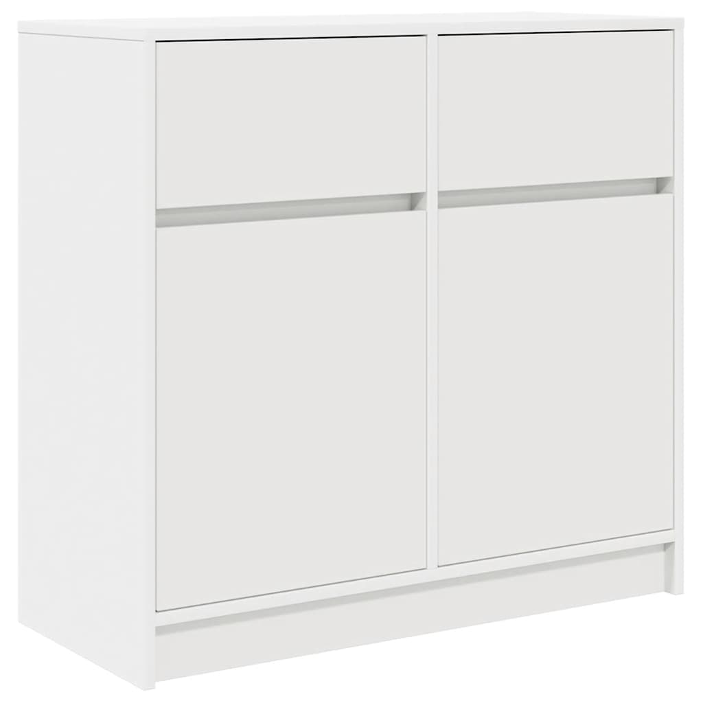 Bufetă cu sertar alb 80x34x76 cm lemn prelucrat GartenMobel Dekor