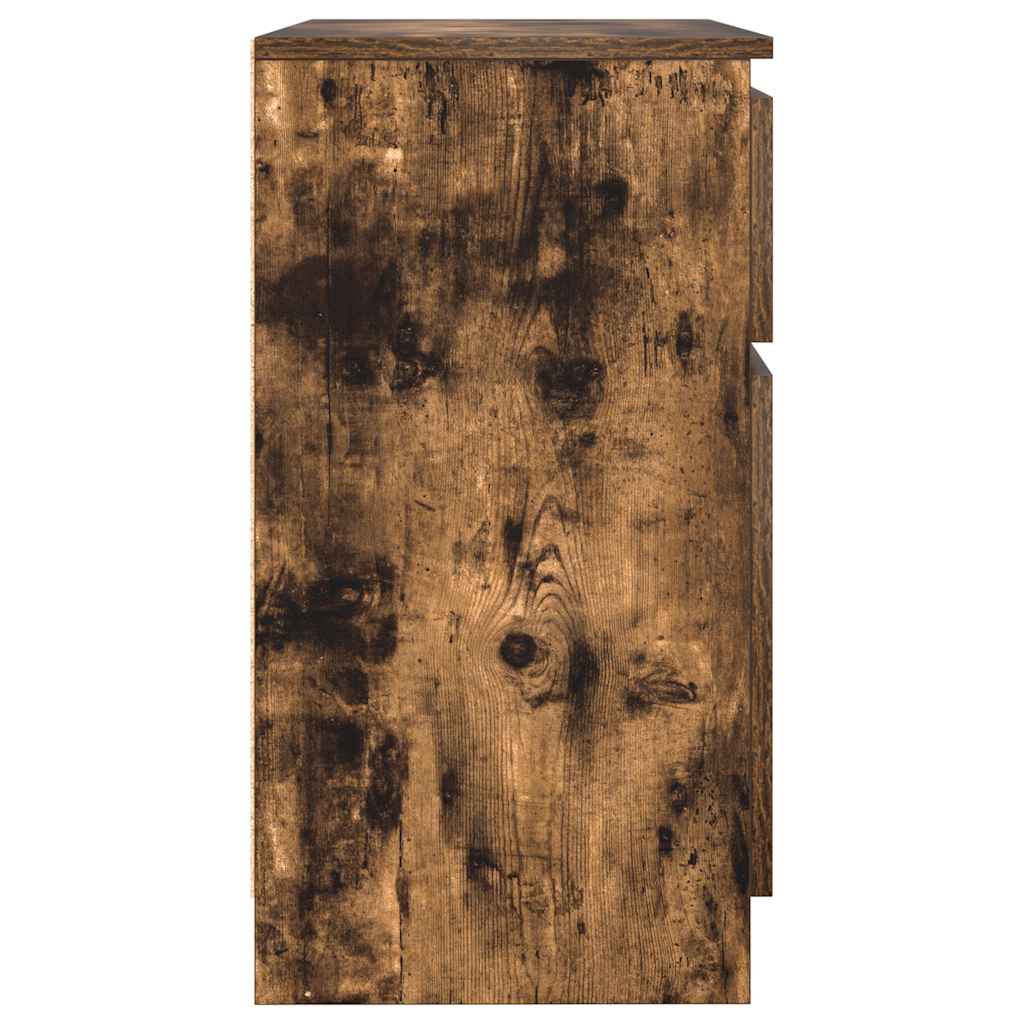 Bufetă cu sertar stejar afumat 71x35x65 cm lemn de stratificat GartenMobel Dekor