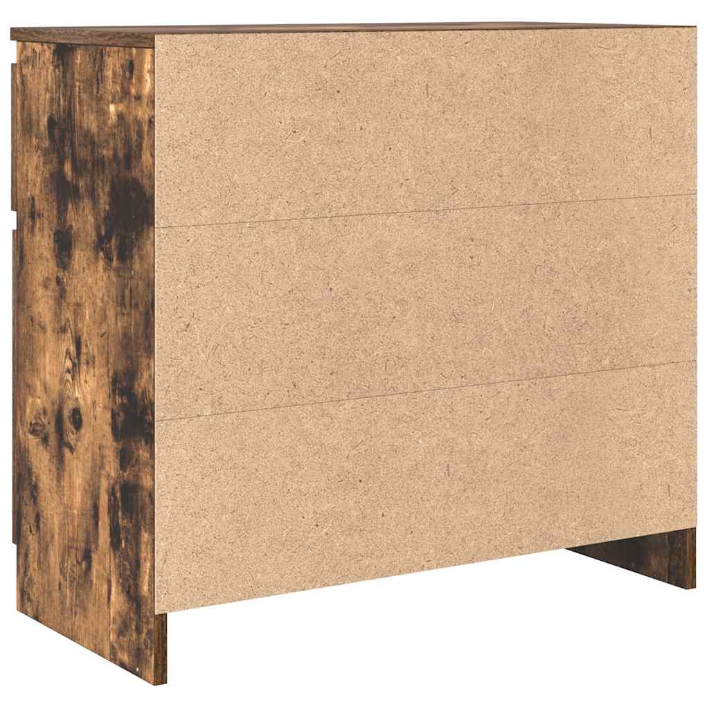 Bufetă cu sertar stejar afumat 71x35x65 cm lemn de stratificat GartenMobel Dekor