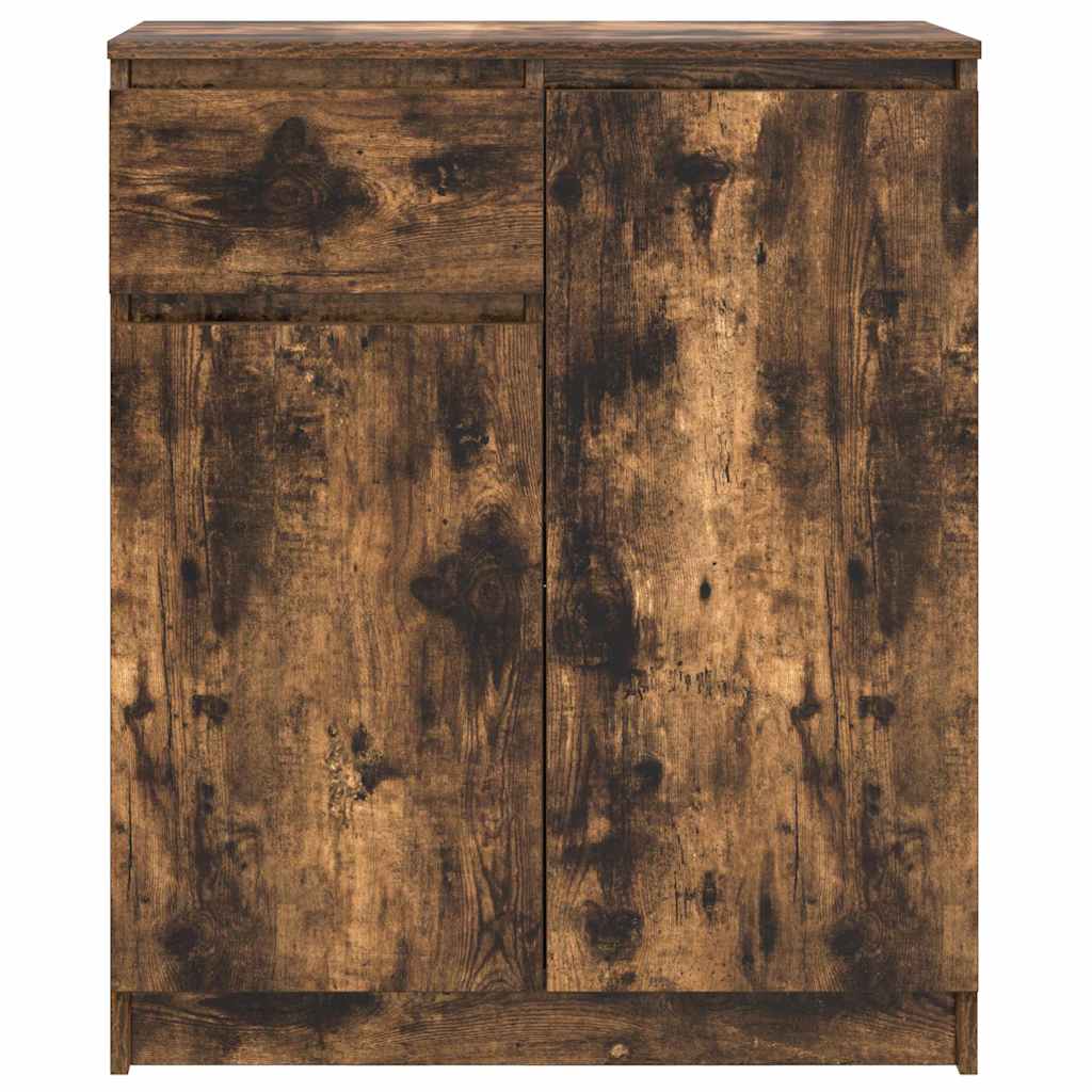 Bufetă cu sertar stejar afumat 71x35x84 cm lemn de stratificat GartenMobel Dekor