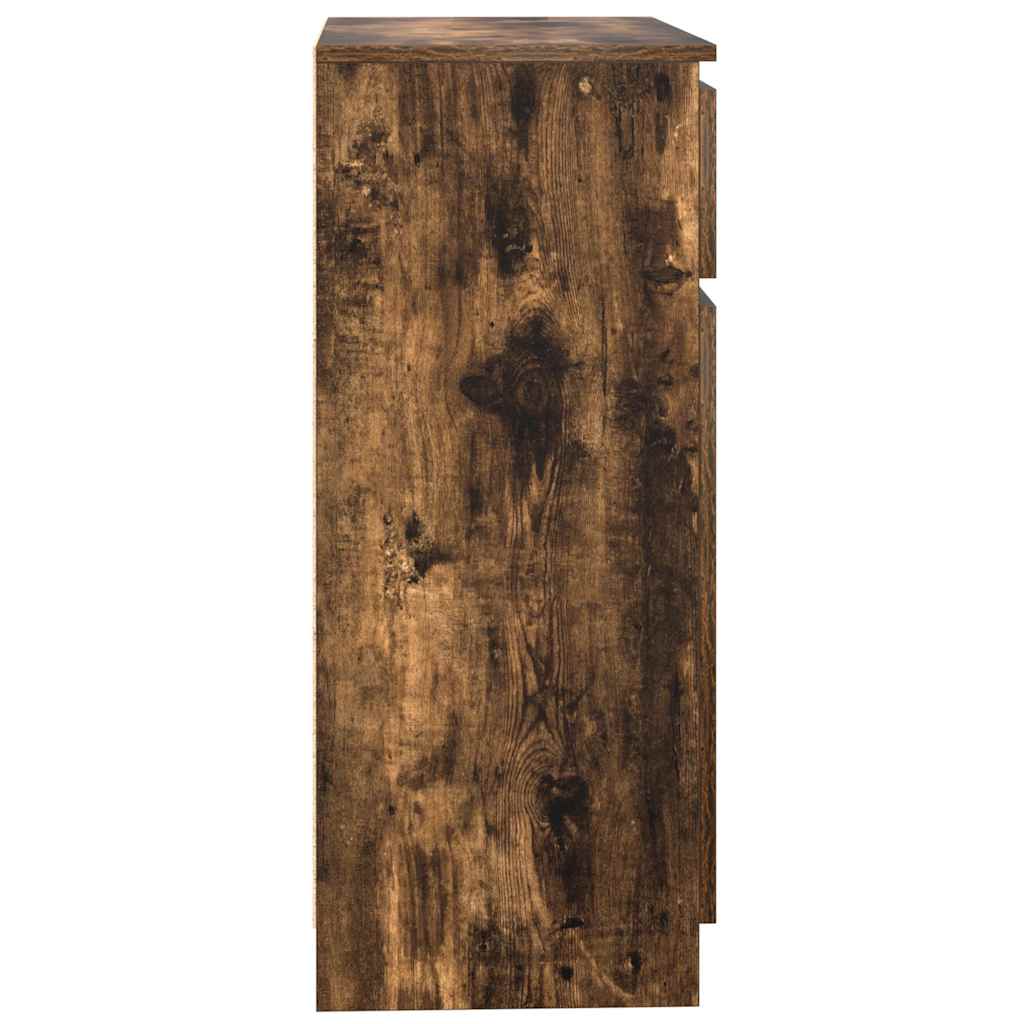 Bufetă cu sertar stejar afumat 71x35x84 cm lemn de stratificat GartenMobel Dekor
