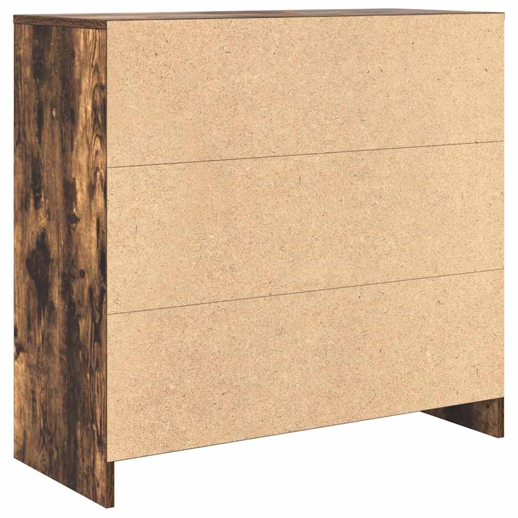 Bufetă cu sertar stejar afumat 80x34x76 cm lemn de stratificat GartenMobel Dekor