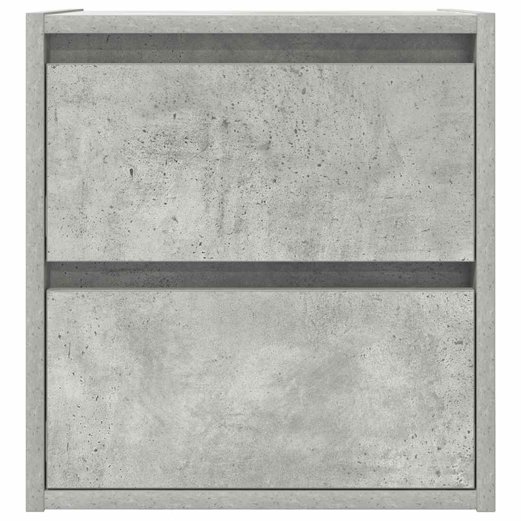 Noptiera de perete gri beton 38x34x40 cm GartenMobel Dekor