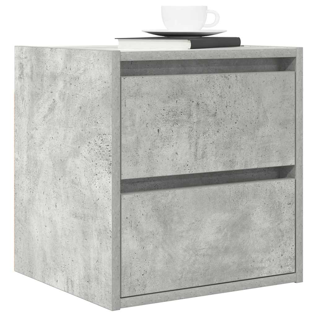 Noptiera de perete gri beton 38x34x40 cm GartenMobel Dekor