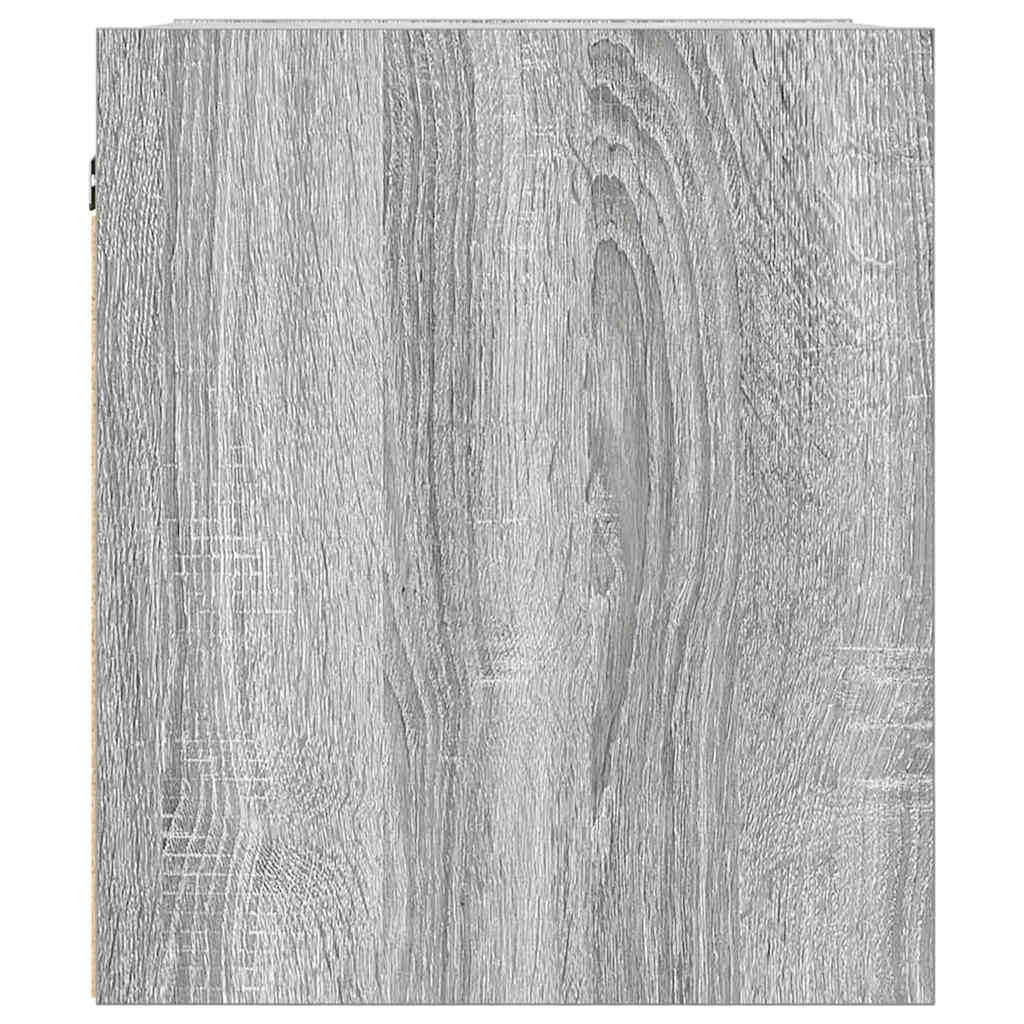 Noptiera montata pe perete gri Sonoma 38x34x40 cm GartenMobel Dekor