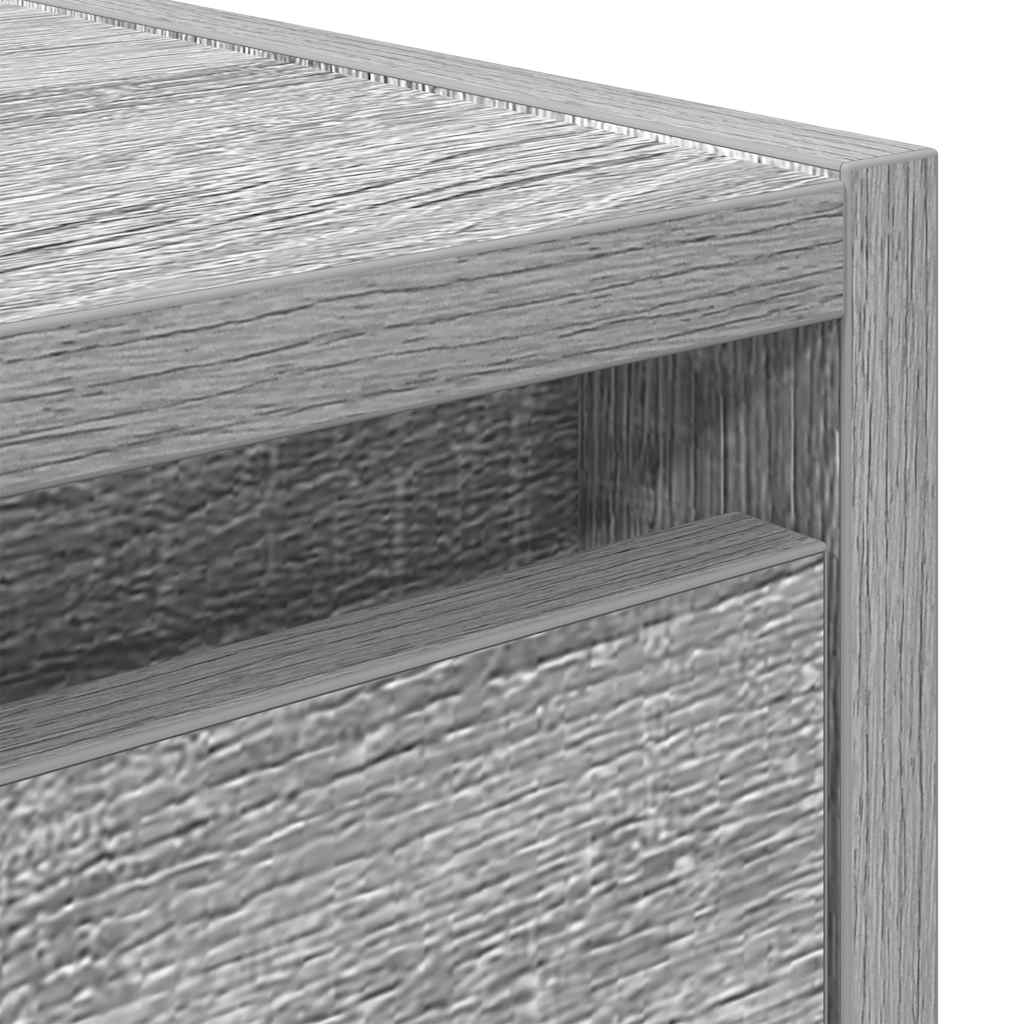 Noptiera montata pe perete gri Sonoma 38x34x40 cm GartenMobel Dekor