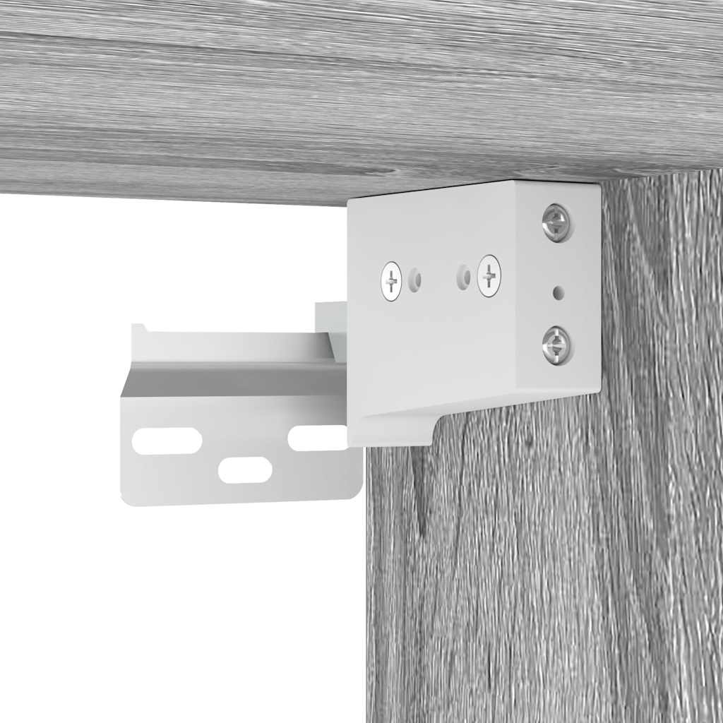 Noptiera montata pe perete gri Sonoma 38x34x40 cm GartenMobel Dekor