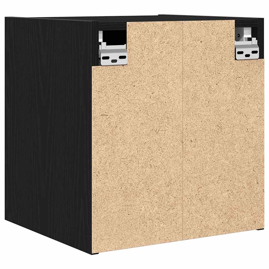 Noptiere de perete 2 buc Stejar negru 38x34x40 cm GartenMobel Dekor