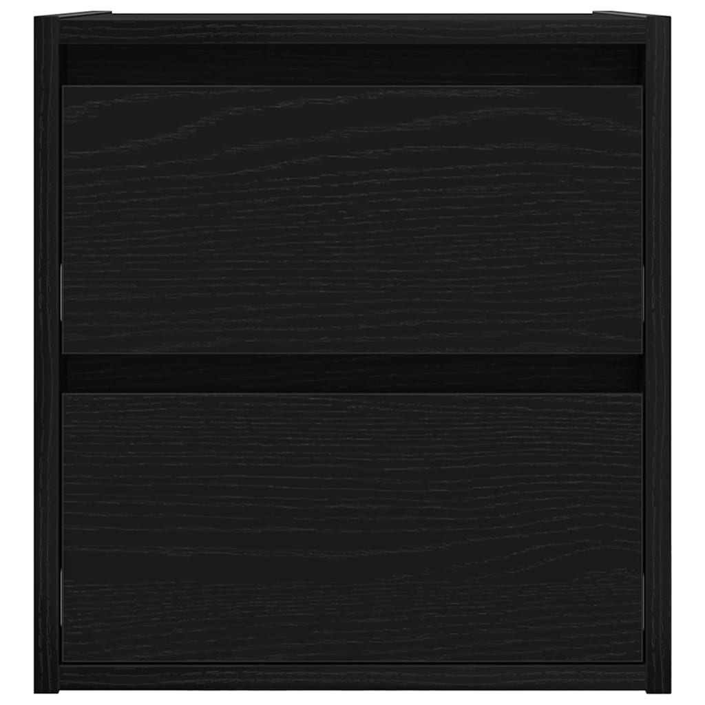 Noptiere de perete 2 buc Stejar negru 38x34x40 cm GartenMobel Dekor