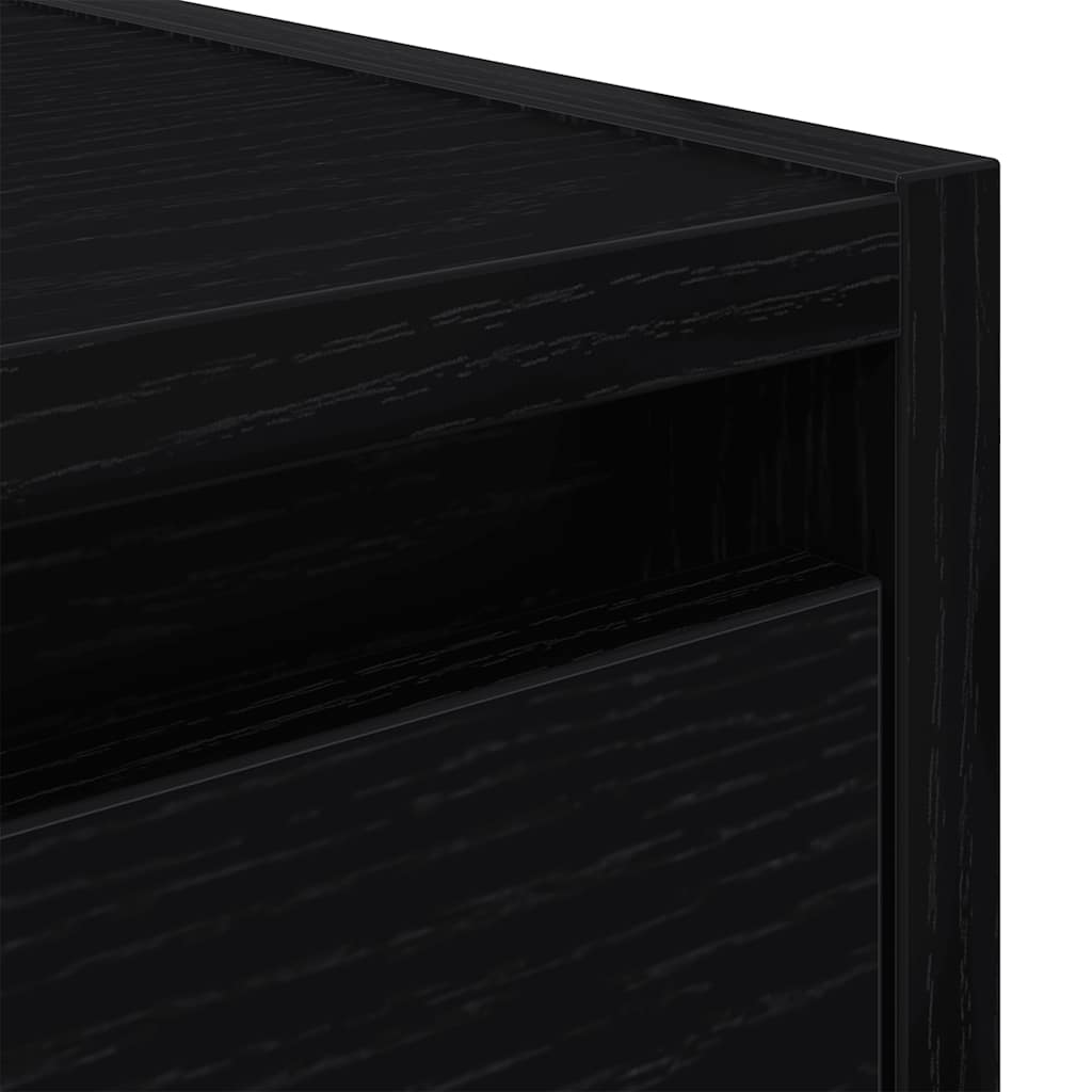 Noptiere de perete 2 buc Stejar negru 38x34x40 cm GartenMobel Dekor