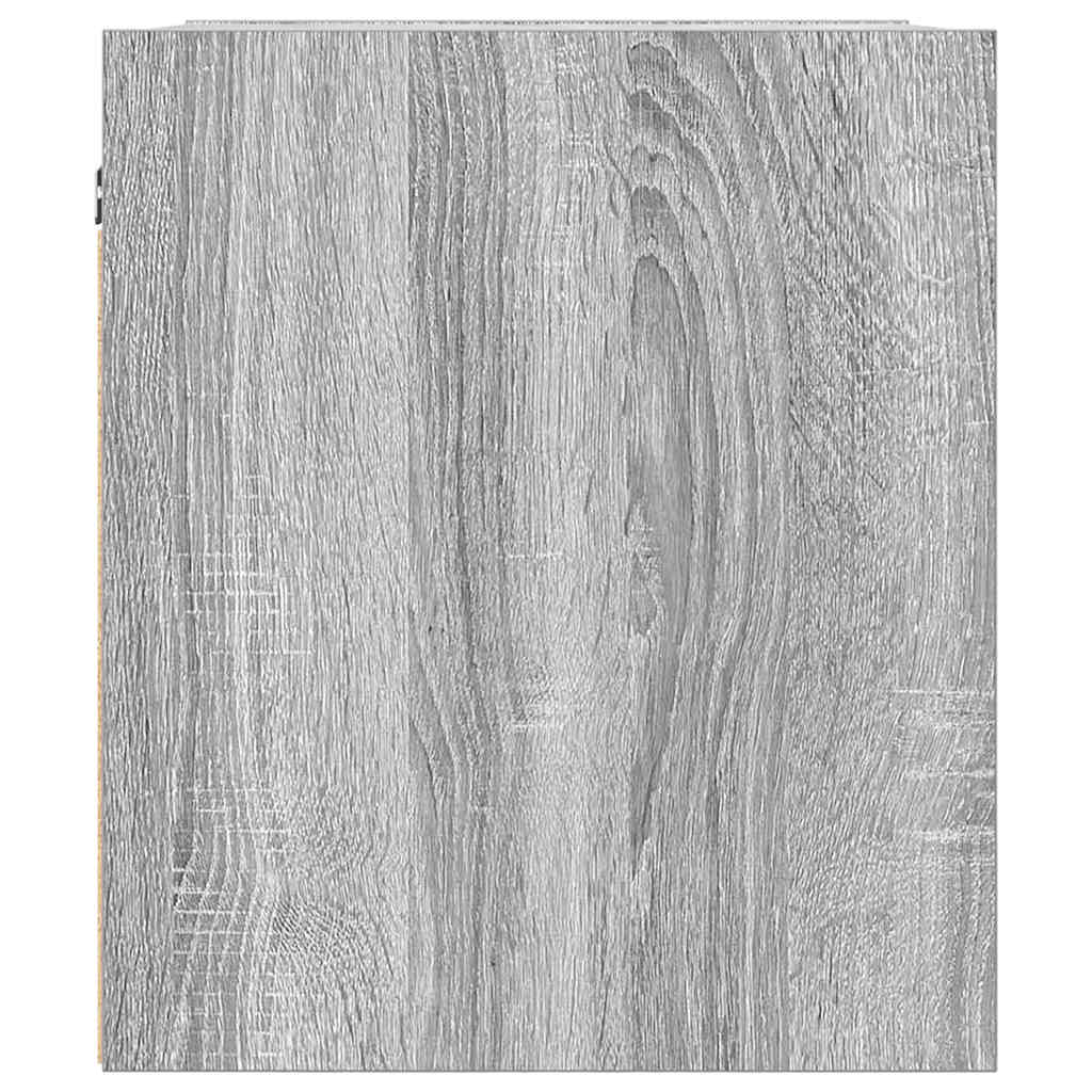 Noptiere montate pe perete 2 buc Gri Sonoma 38x34x40 cm GartenMobel Dekor