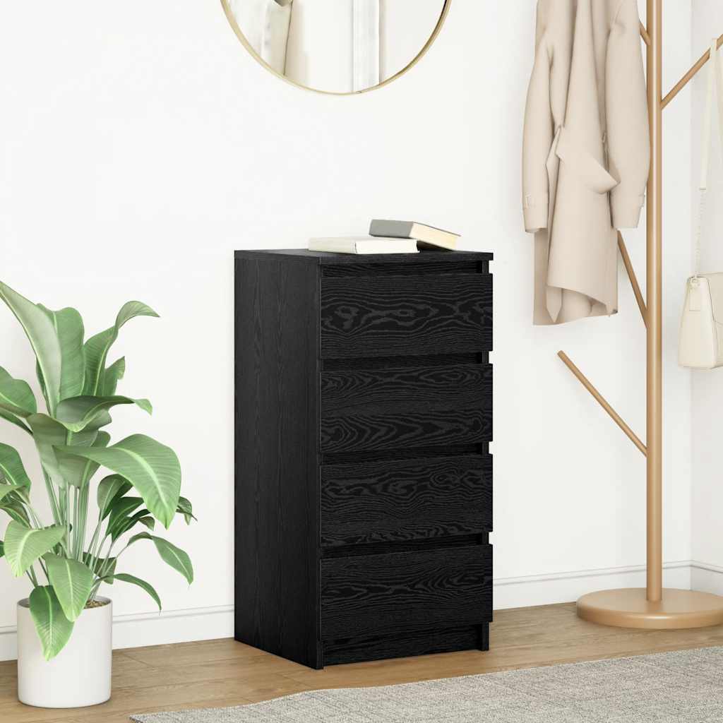Bufetă Stejar negru 37,5x35x76 cm Lemn prelucrat GartenMobel Dekor