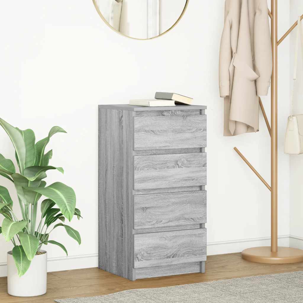 Bufetă gri Sonoma 37,5x35x76 cm Lemn prelucrat GartenMobel Dekor