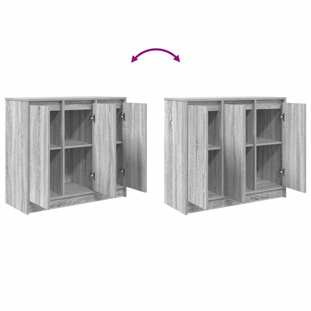 Bufetă gri Sonoma 85x34x76 cm Lemn prelucrat GartenMobel Dekor
