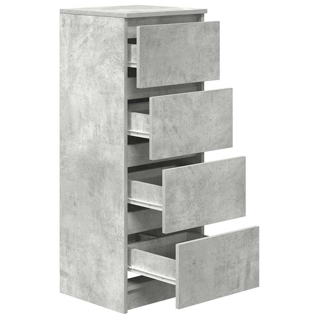 Bufetă Gri Beton 37,5x35x99 cm Lemn prelucrat GartenMobel Dekor