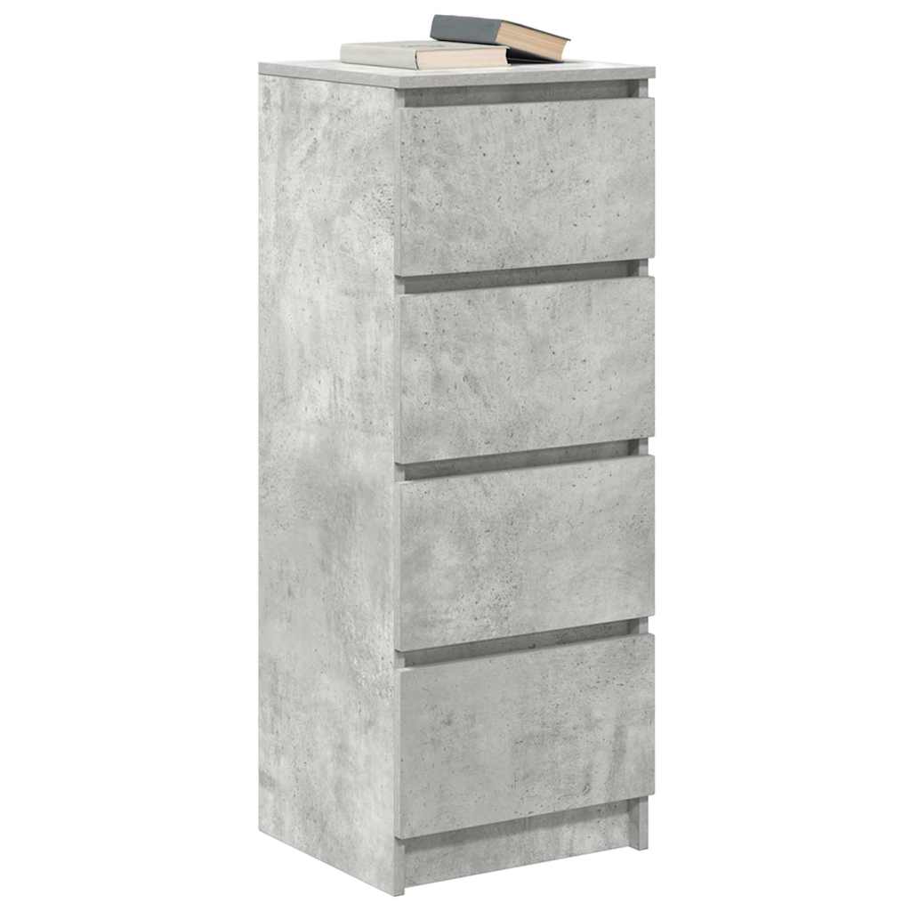 Bufetă Gri Beton 37,5x35x99 cm Lemn prelucrat GartenMobel Dekor
