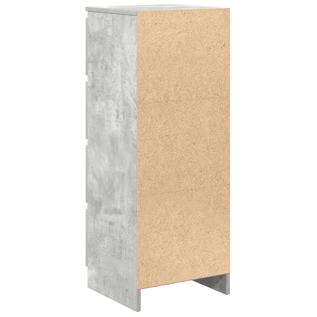 Bufetă Gri Beton 37,5x35x99 cm Lemn prelucrat GartenMobel Dekor