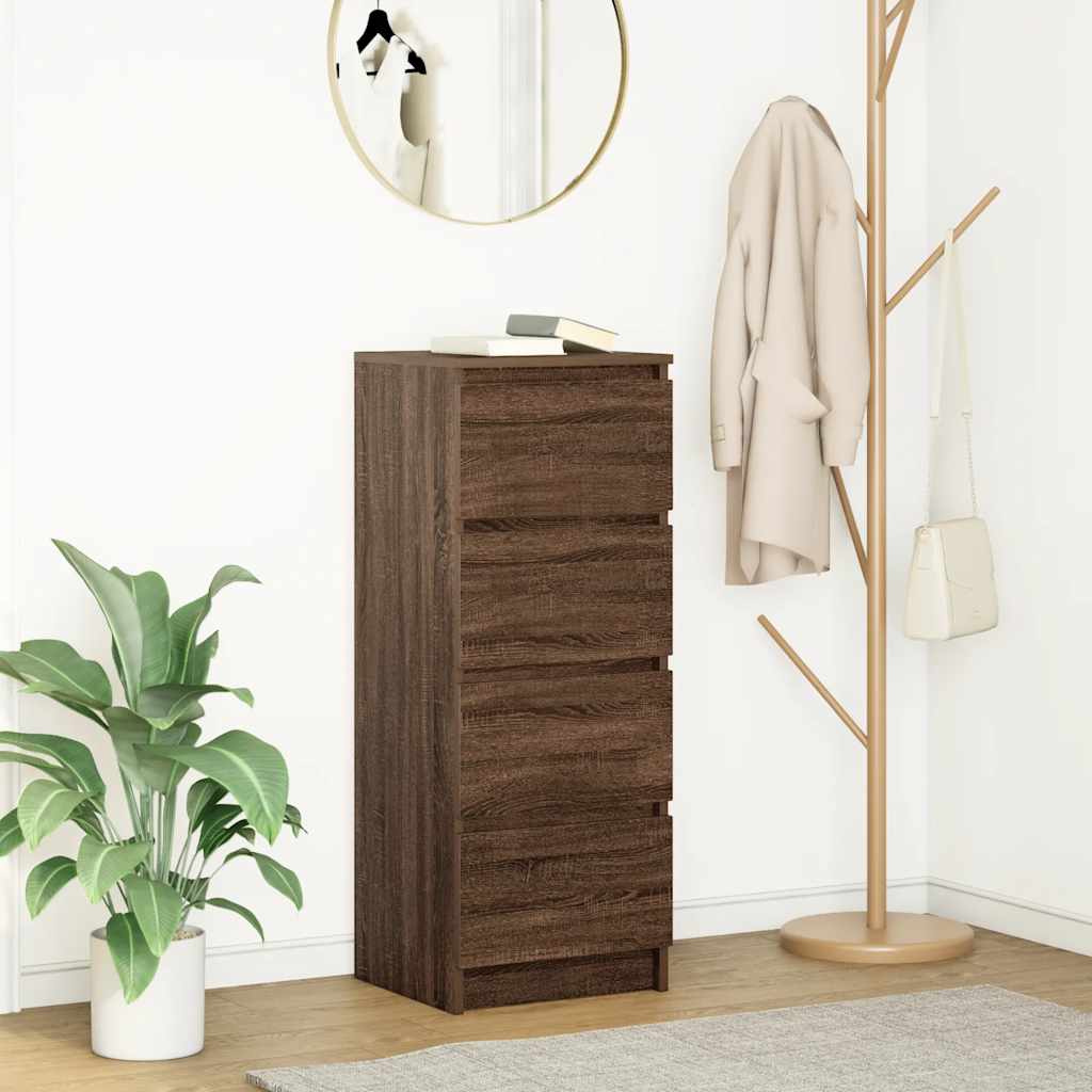 Bufetă Stejar maro 37,5x35x99 cm Lemn prelucrat GartenMobel Dekor
