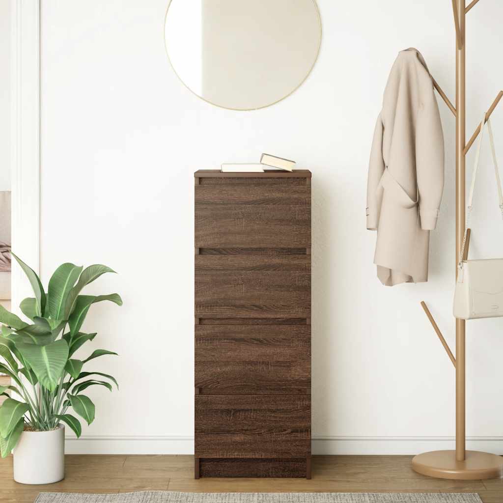 Bufetă Stejar maro 37,5x35x99 cm Lemn prelucrat GartenMobel Dekor