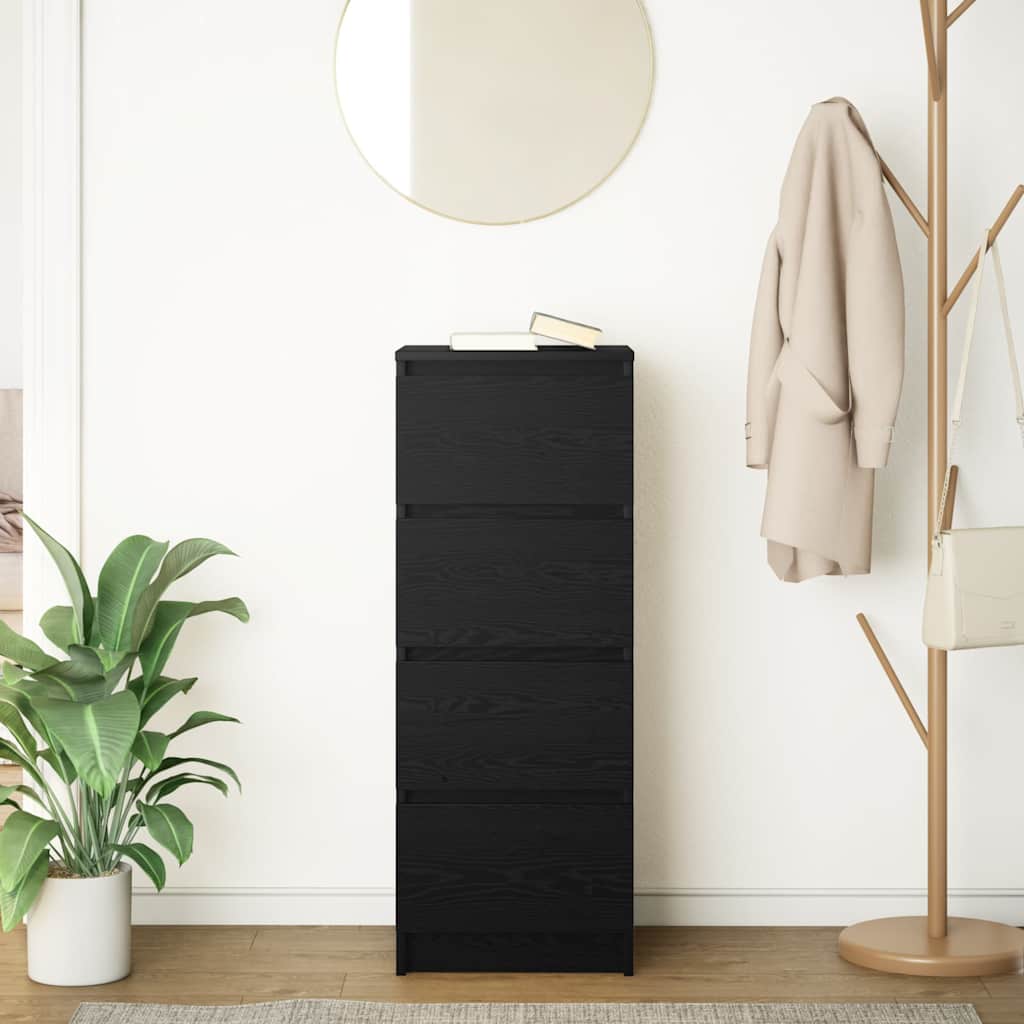 Bufetă Stejar negru 37,5x35x99 cm Lemn prelucrat GartenMobel Dekor