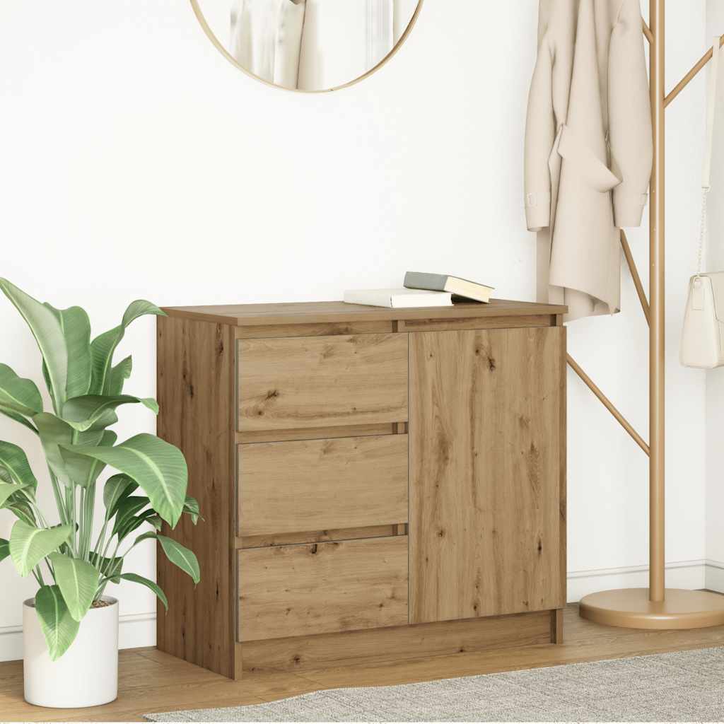 Bufetă cu sertar Artisan Stejar 71x35x65 cm lemn prelucrat GartenMobel Dekor