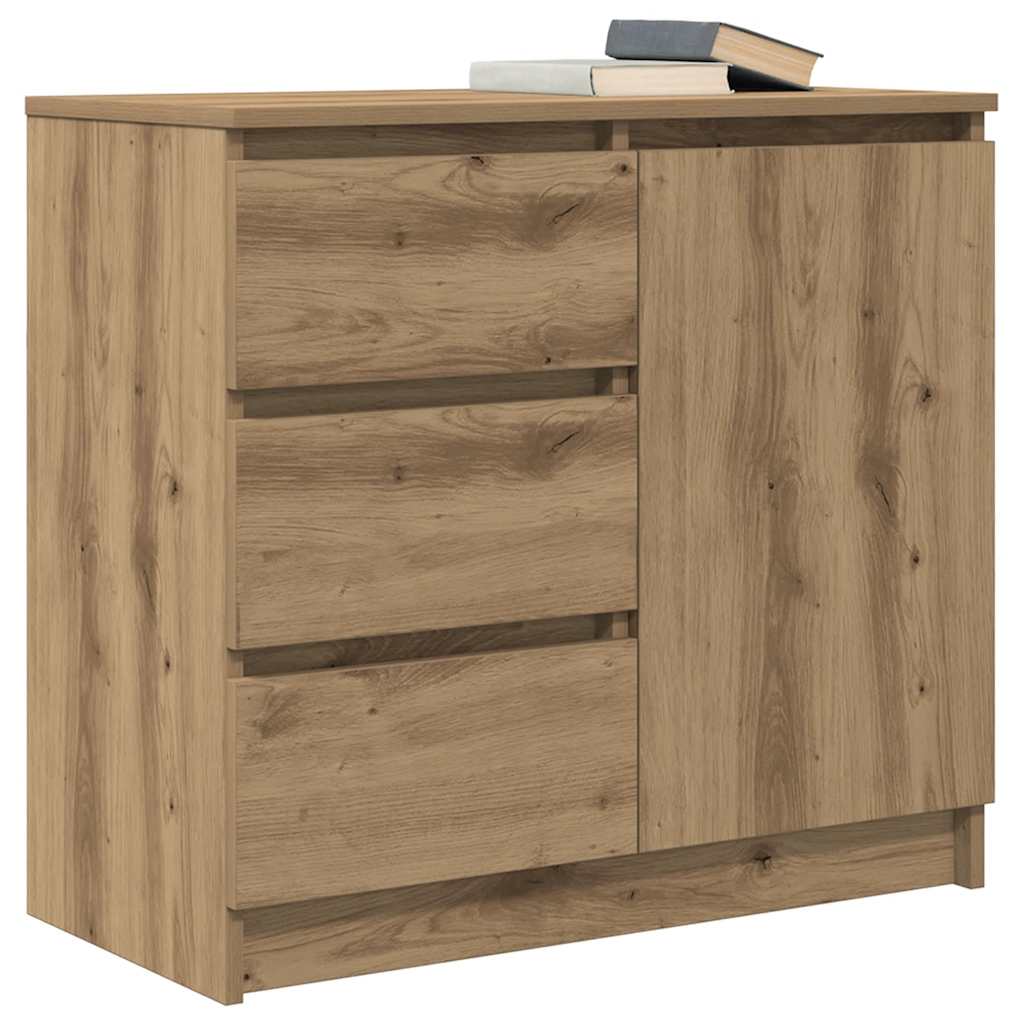 Bufetă cu sertar Artisan Stejar 71x35x65 cm lemn prelucrat GartenMobel Dekor