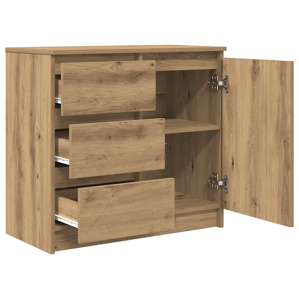 Bufetă cu sertar Artisan Stejar 71x35x65 cm lemn prelucrat GartenMobel Dekor