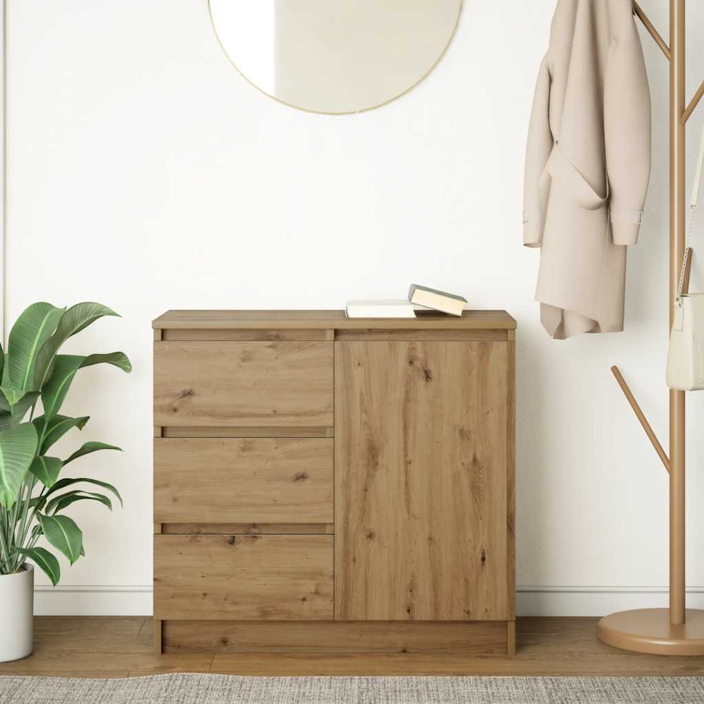 Bufetă cu sertar Artisan Stejar 71x35x65 cm lemn prelucrat GartenMobel Dekor